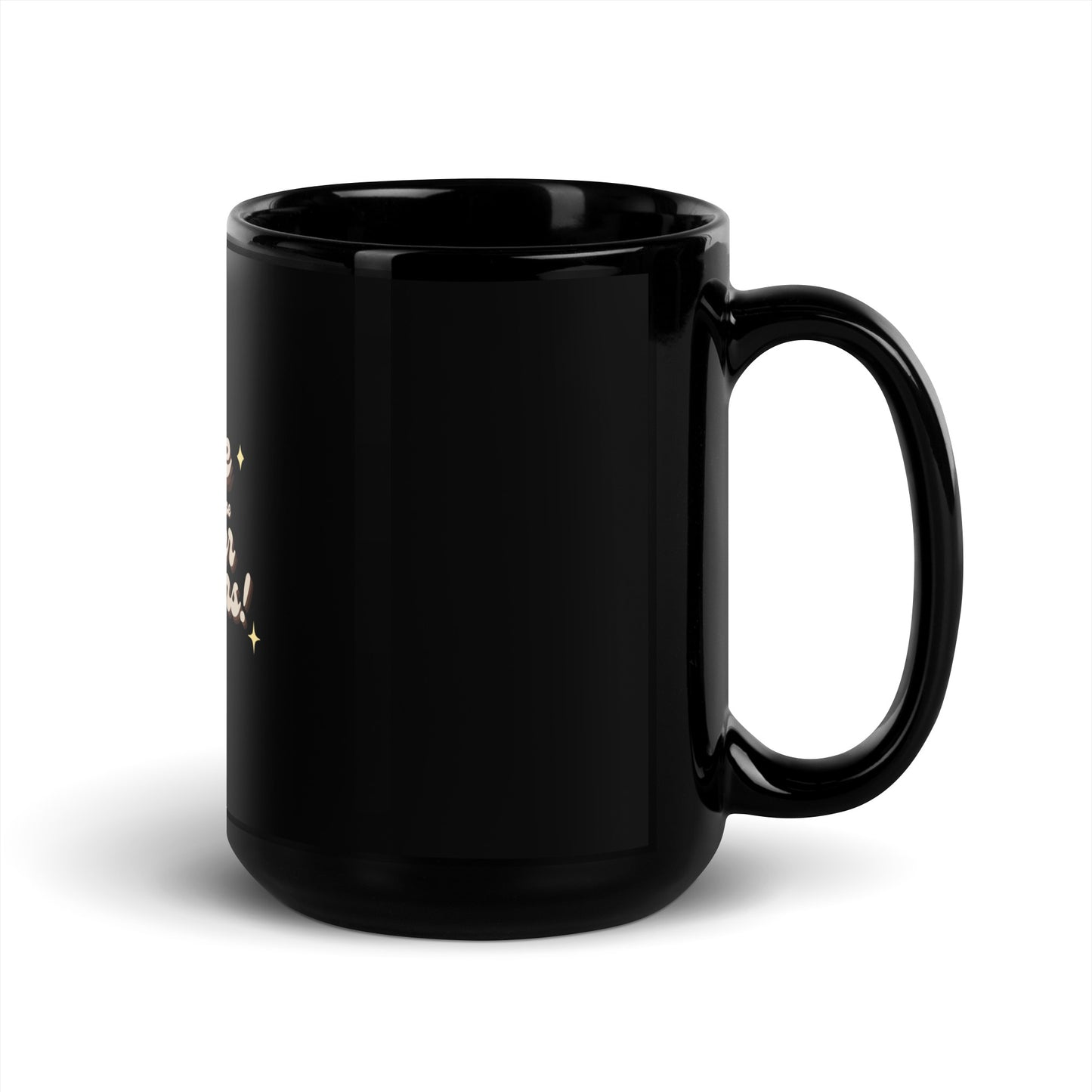 Coffee gives me teacher powers black glossy mug