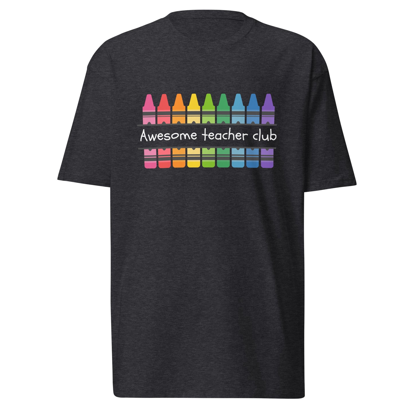 Awesome teacher club dark men’s premium heavyweight tee