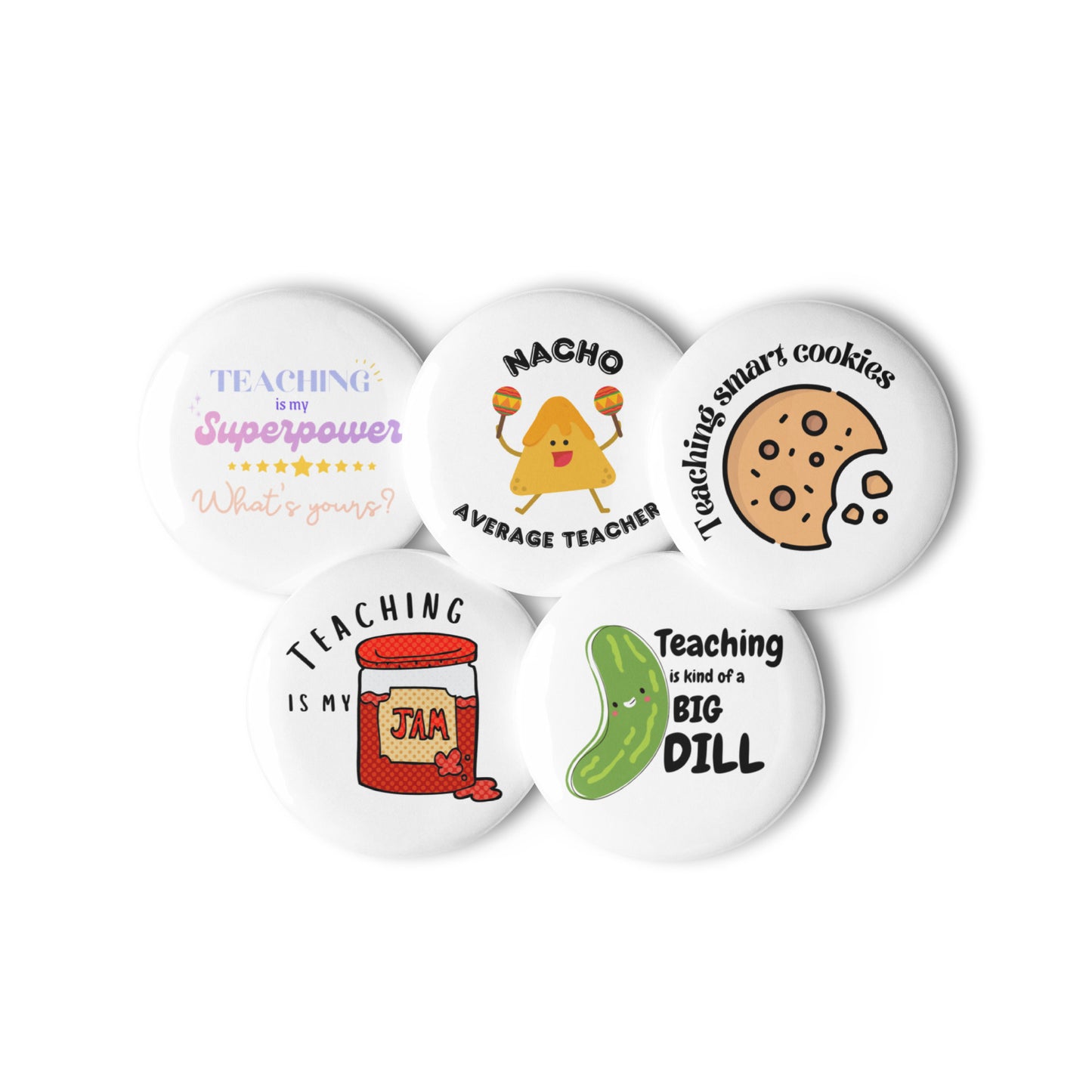 Fun pin buttons