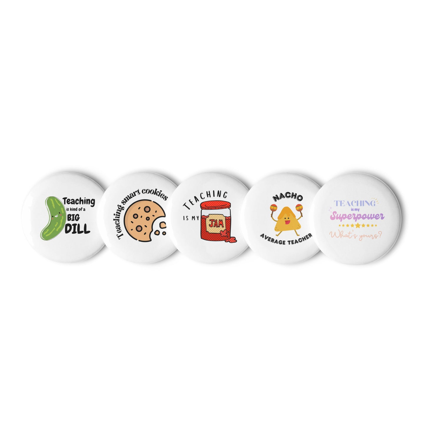 Fun pin buttons