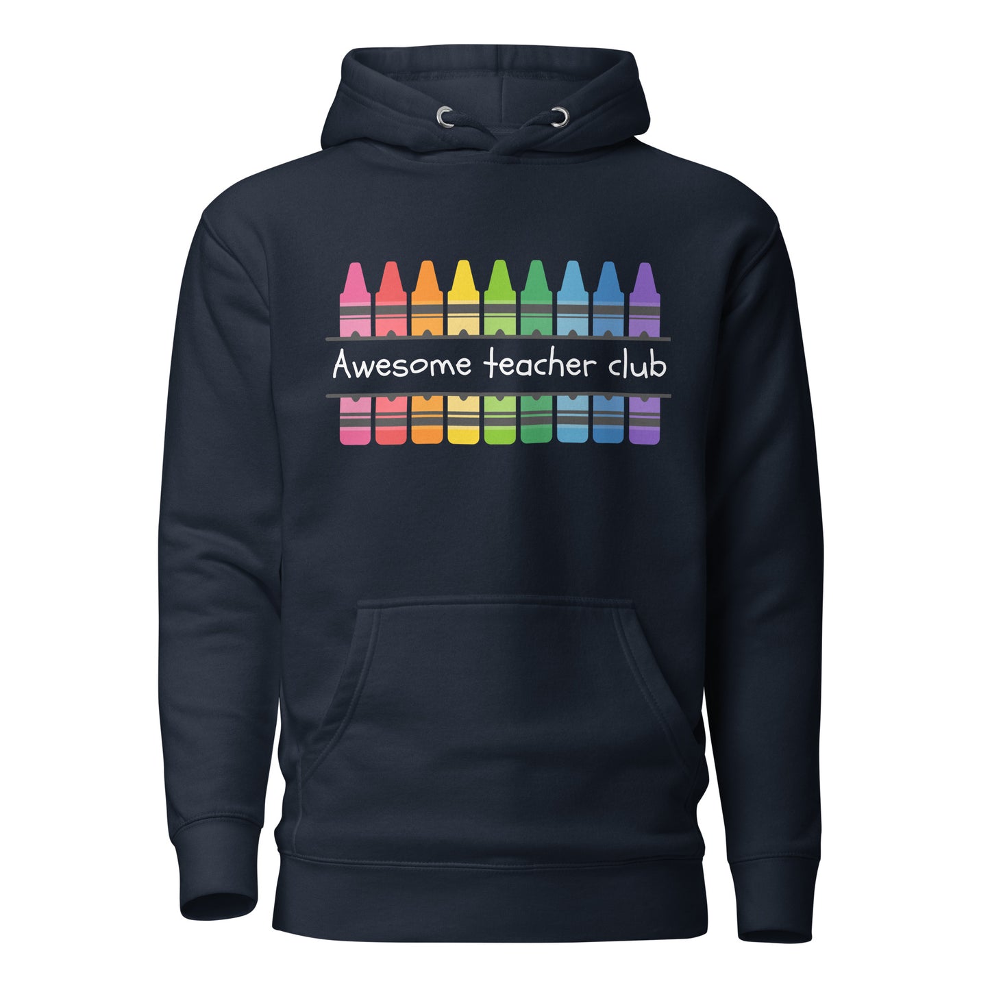 Awesome teacher club dark unisex hoodie