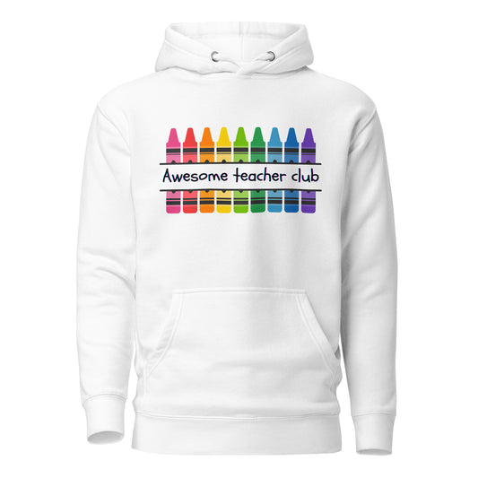 Awesome teacher club light unisex Hoodie