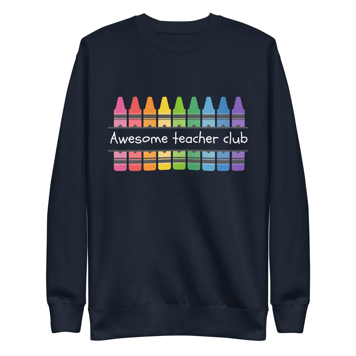 Awesome teacher club dark unisex premium sweatshirt