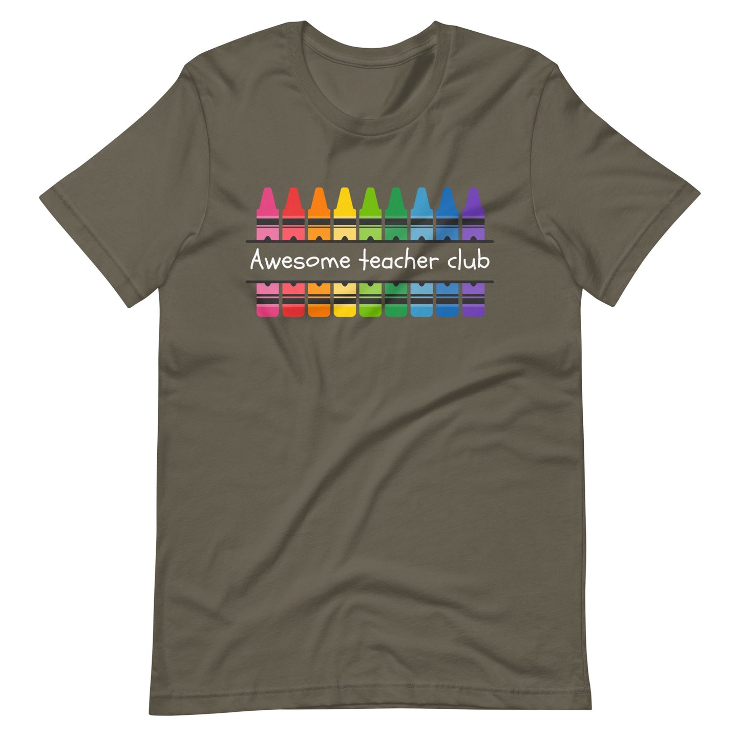 Awesome teacher club dark unisex t-shirt