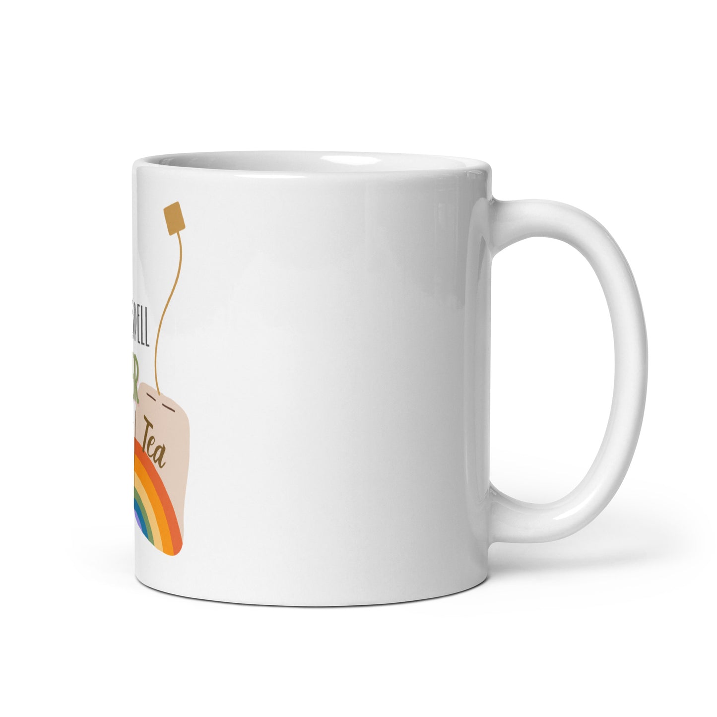 You can't spell teacher without tea white glossy mug